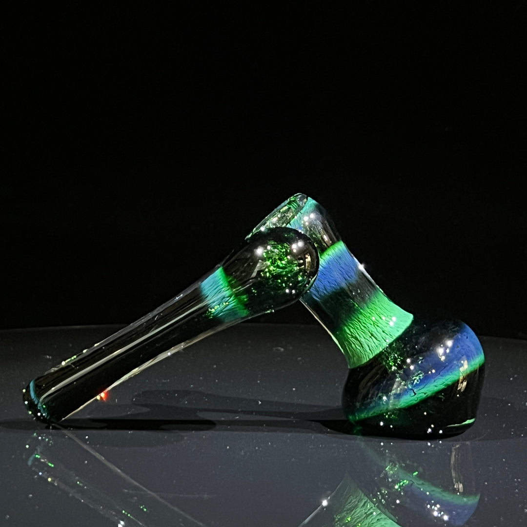 Thick Exp Green Sidecar Bubbler Glass Pipe Chuck Glass