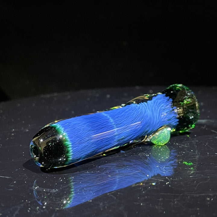 Thick Exp Green Chillum Glass Pipe Chuck Glass   