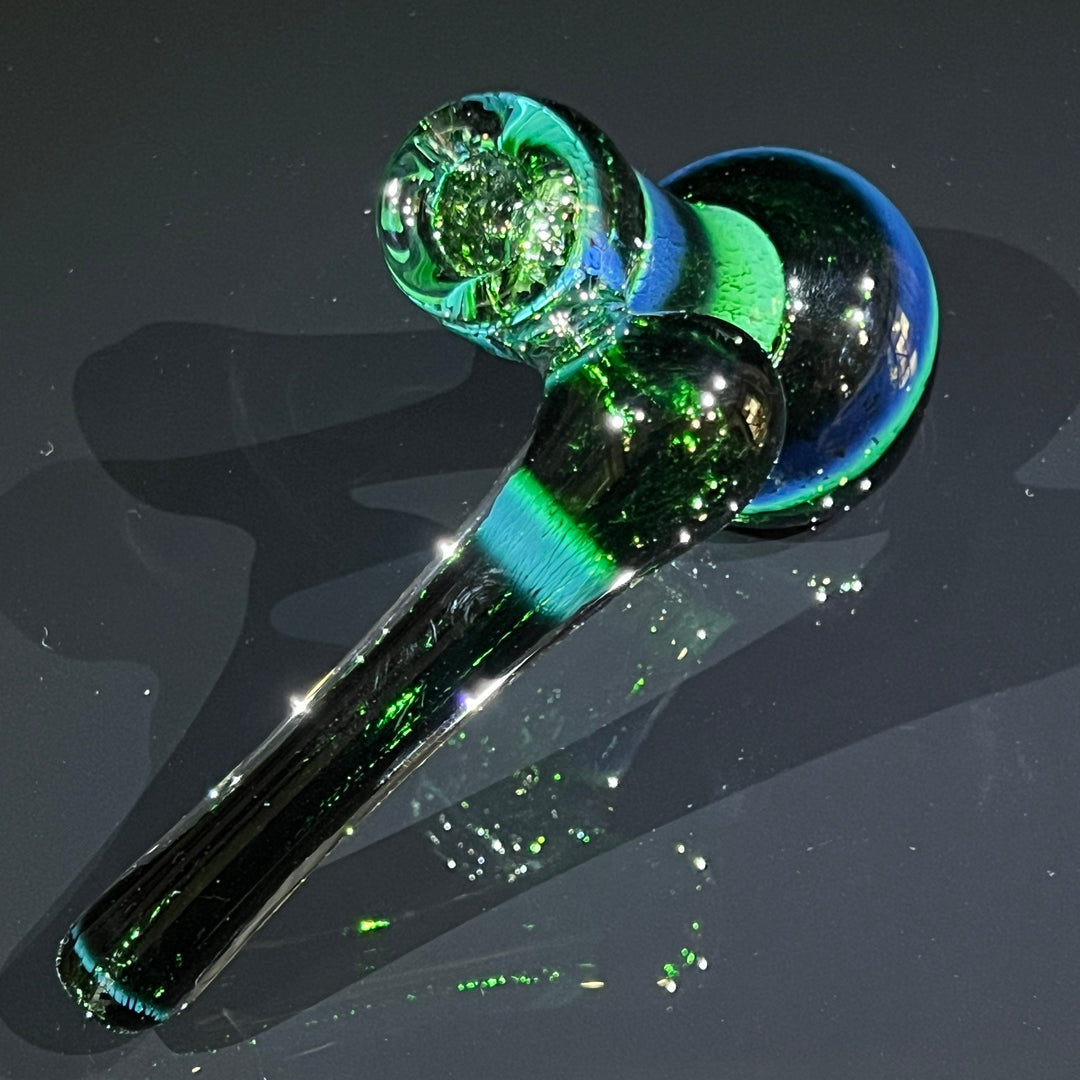 Thick Exp Green Sidecar Bubbler Glass Pipe Chuck Glass