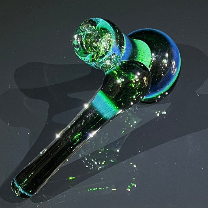 Thick Exp Green Sidecar Bubbler Glass Pipe Chuck Glass