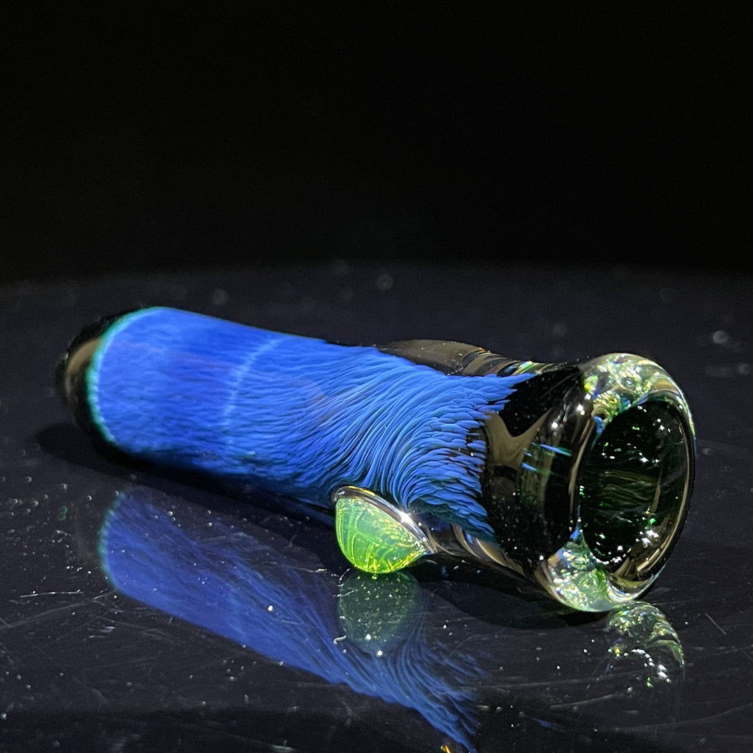 Thick Exp Green Chillum Glass Pipe Chuck Glass   