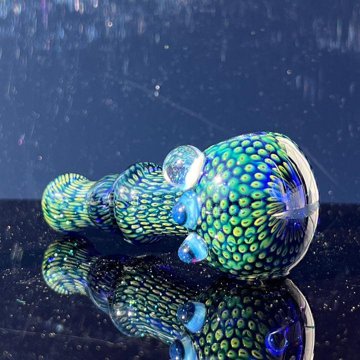 Snakeskin Spoon Large Glass Pipe Firekist Glass   