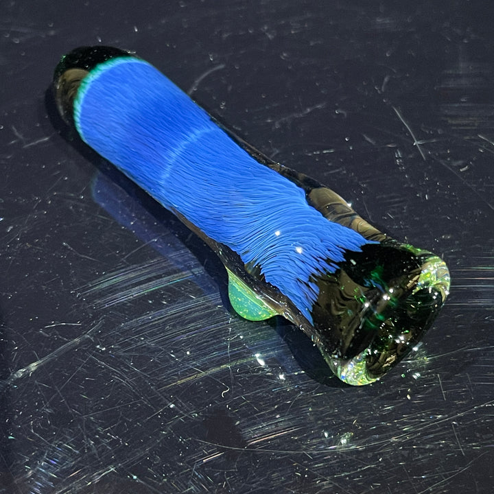 Thick Exp Green Chillum Glass Pipe Chuck Glass   