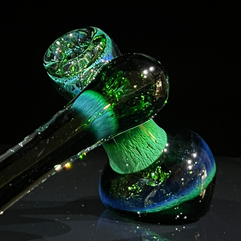 Thick Exp Green Sidecar Bubbler Glass Pipe Chuck Glass