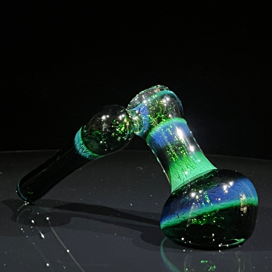 Thick Exp Green Sidecar Bubbler Glass Pipe Chuck Glass