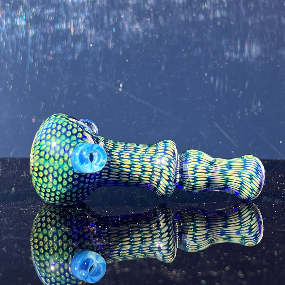 Snakeskin Spoon Large Glass Pipe Firekist Glass   