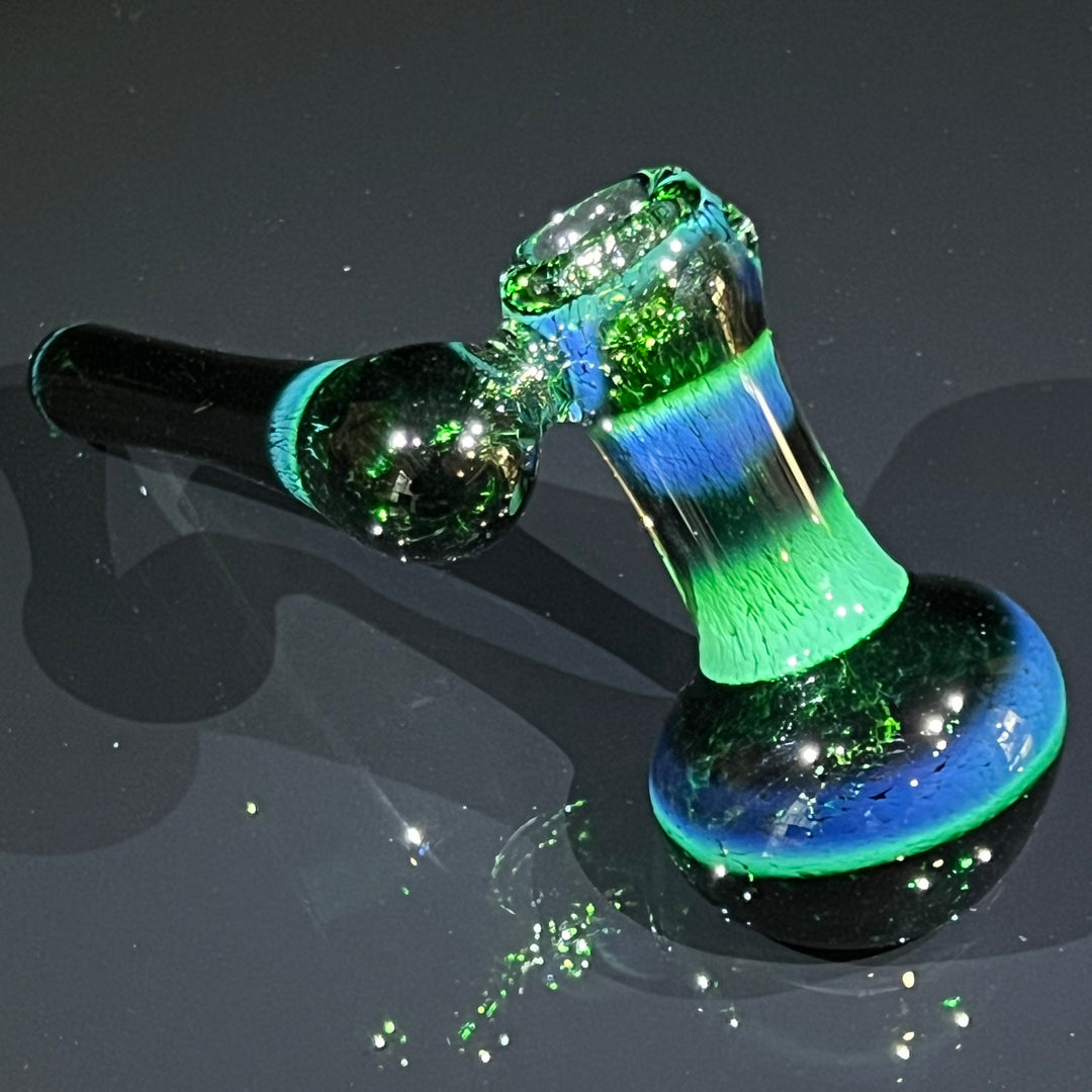 Thick Exp Green Sidecar Bubbler Glass Pipe Chuck Glass