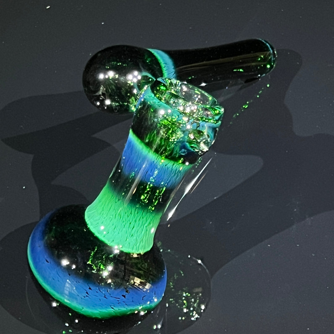 Thick Exp Green Sidecar Bubbler Glass Pipe Chuck Glass