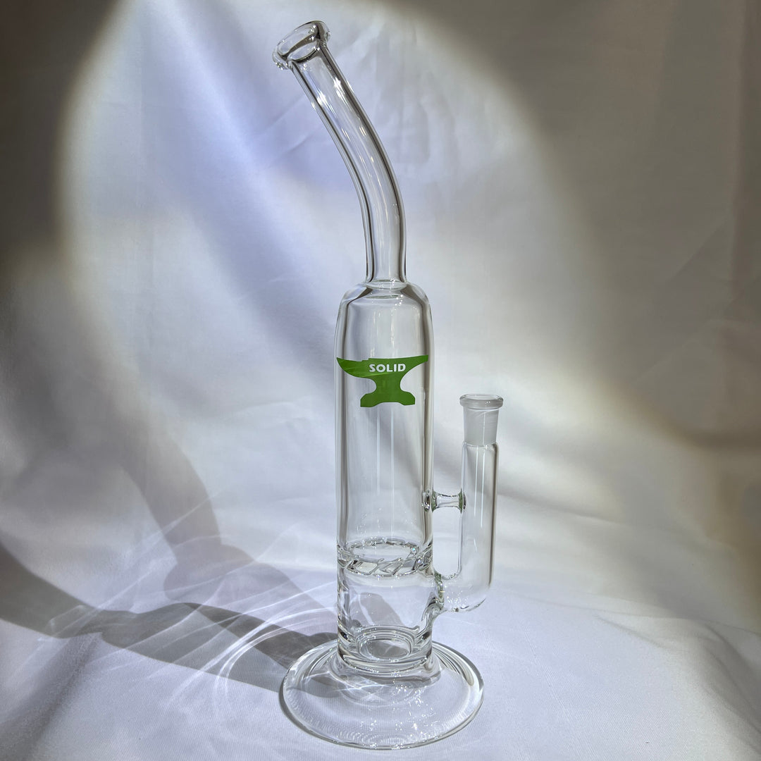 Solid Glass 12" Tornado Bubbler Glass Pipe Solid Glass   