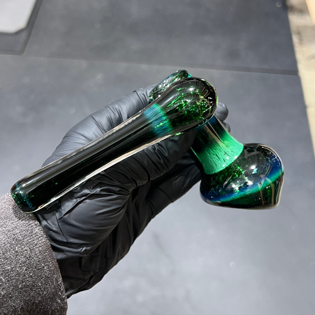 Thick Exp Green Sidecar Bubbler Glass Pipe Chuck Glass