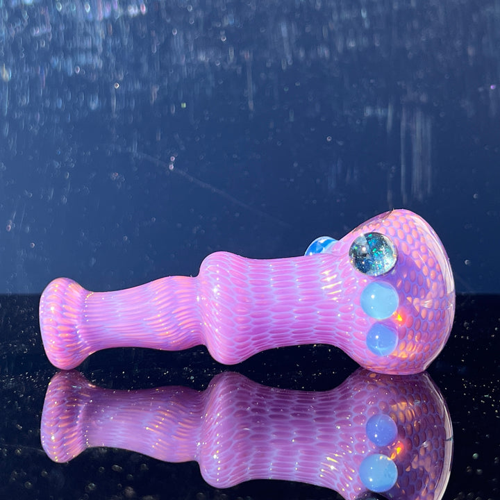 Snakeskin Spoon Large Glass Pipe Firekist Glass   