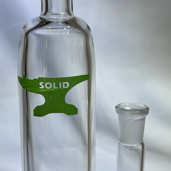 Solid Glass 12" Tornado Bubbler Glass Pipe Solid Glass   