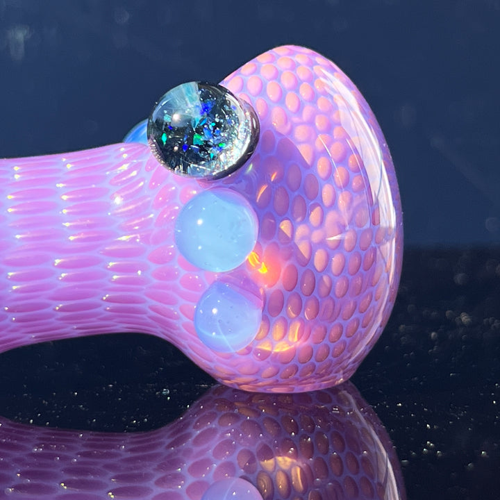 Snakeskin Spoon Large Glass Pipe Firekist Glass   