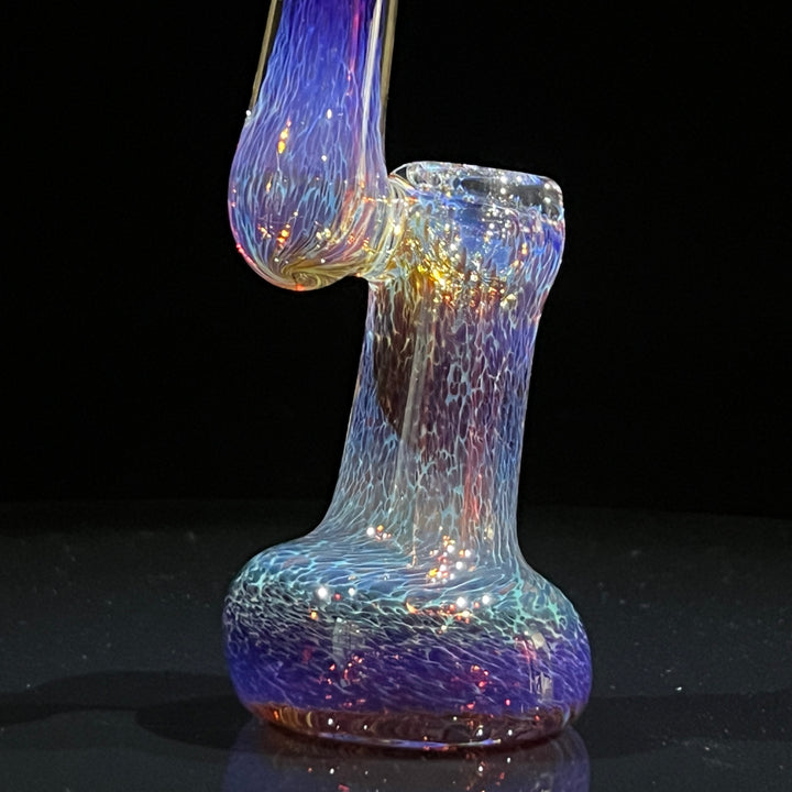 Thick Purple Sherlock Bubbler Glass Pipe Chuck Glass