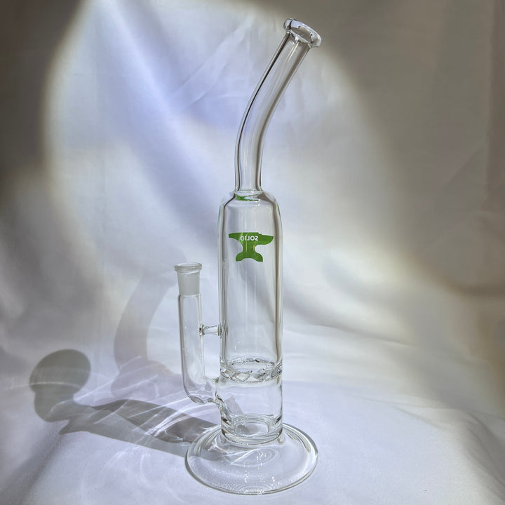 Solid Glass 12" Tornado Bubbler Glass Pipe Solid Glass   