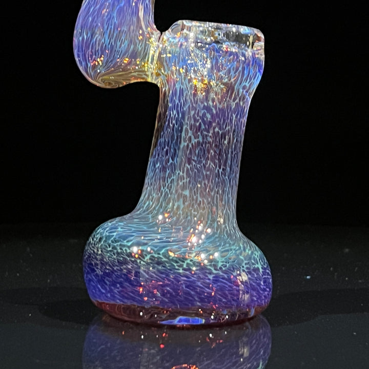 Thick Purple Sherlock Bubbler Glass Pipe Chuck Glass