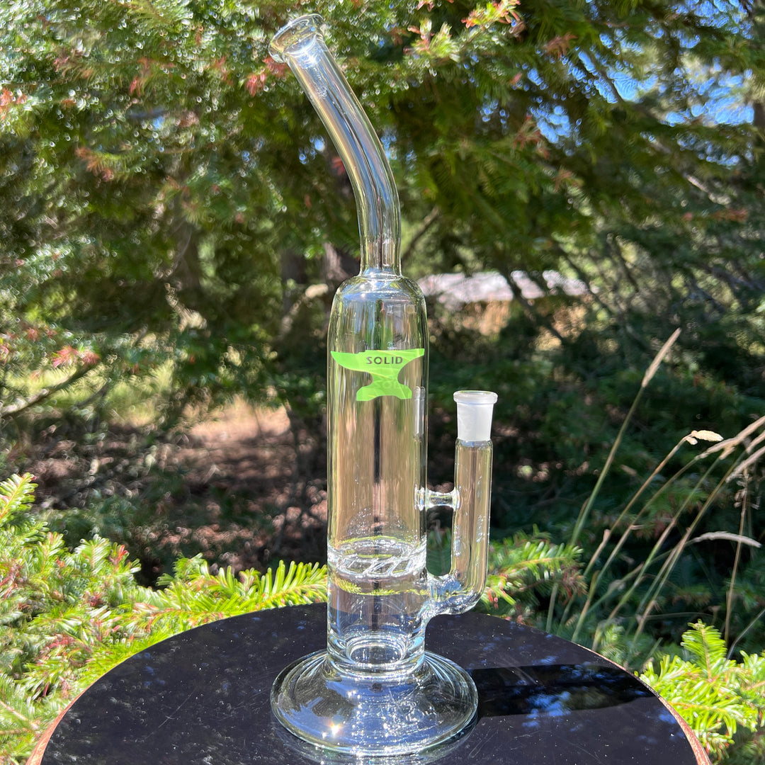 Solid Glass 12" Tornado Bubbler Glass Pipe Solid Glass   