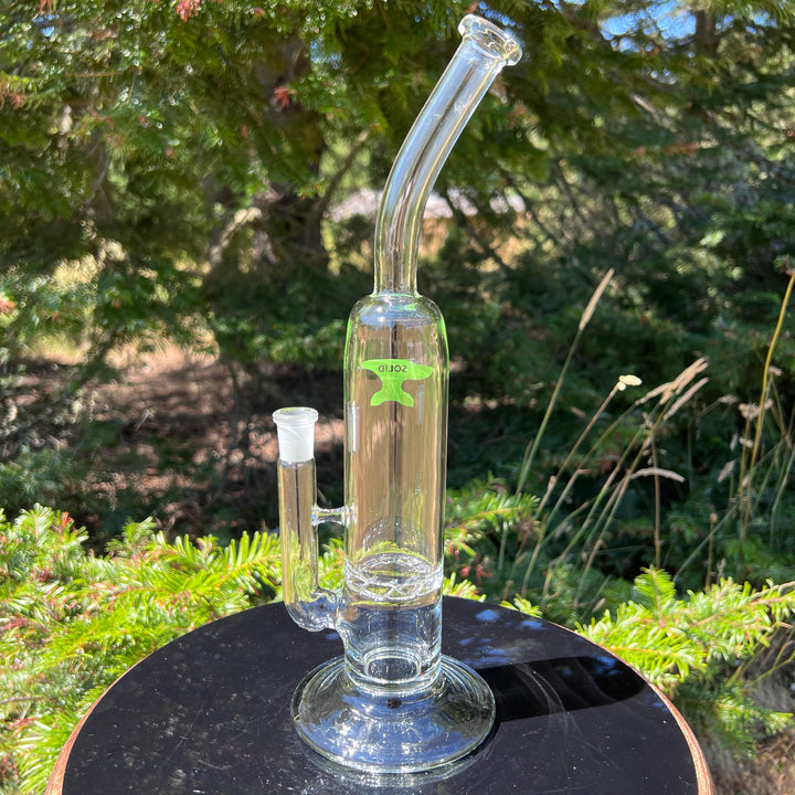 Solid Glass 12" Tornado Bubbler Glass Pipe Solid Glass   