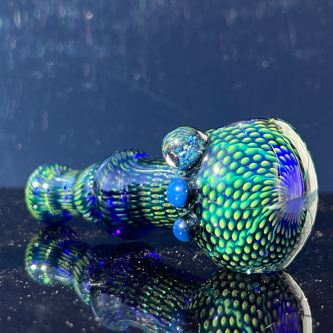 Snakeskin Spoon Large Glass Pipe Firekist Glass   