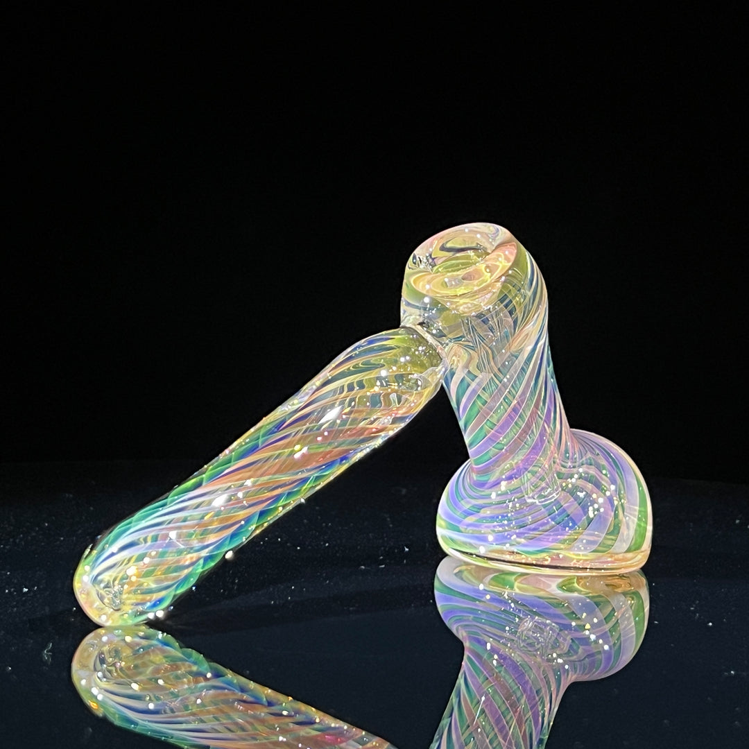 Thick Fumed Hammer Bubbler Glass Pipe Chuck Glass