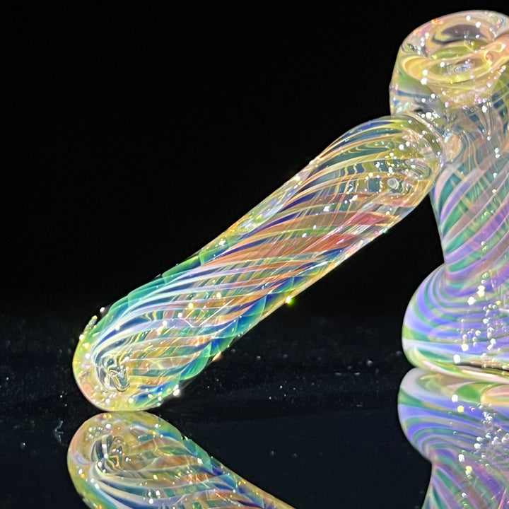 Thick Fumed Hammer Bubbler Glass Pipe Chuck Glass