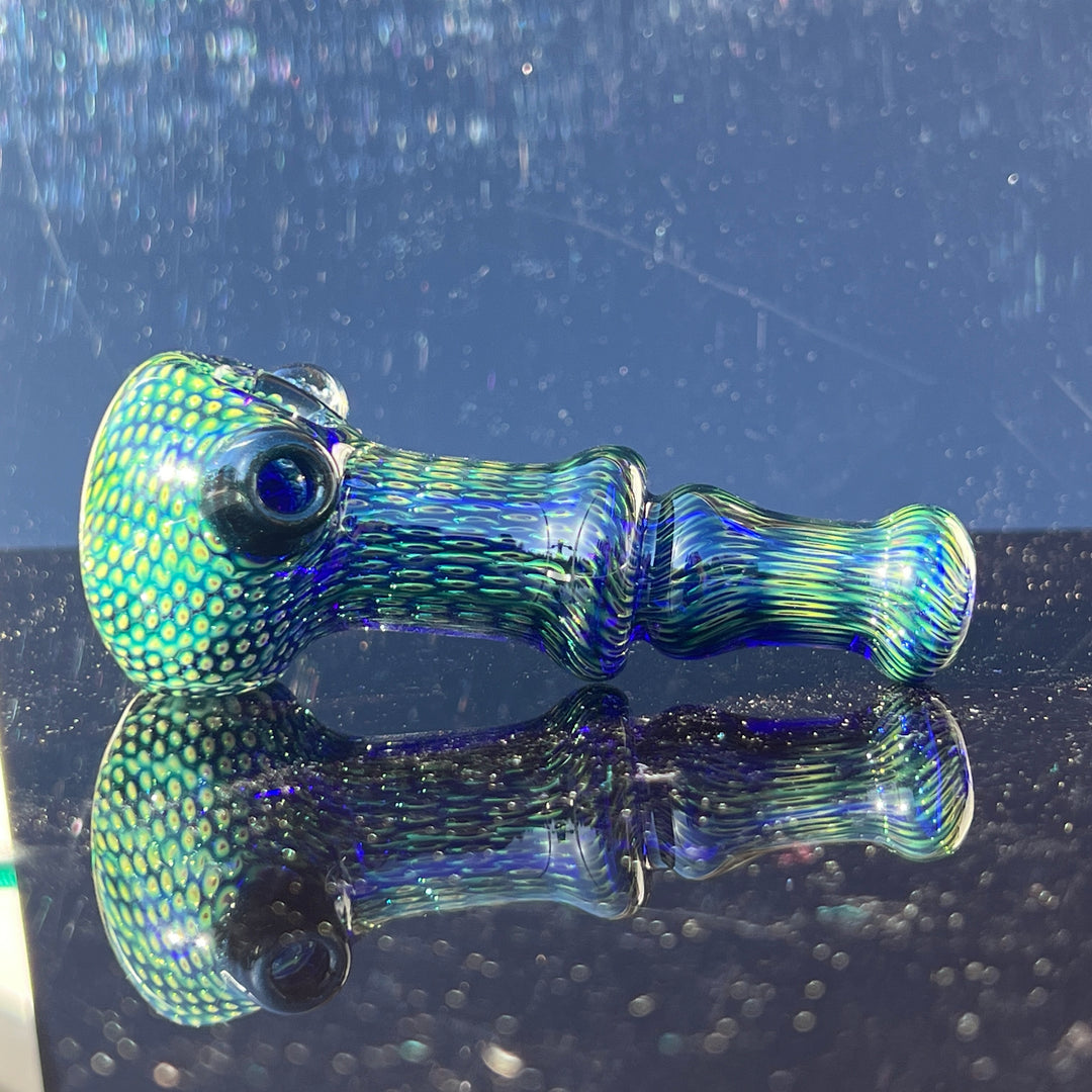 Snakeskin Spoon Large Glass Pipe Firekist Glass   