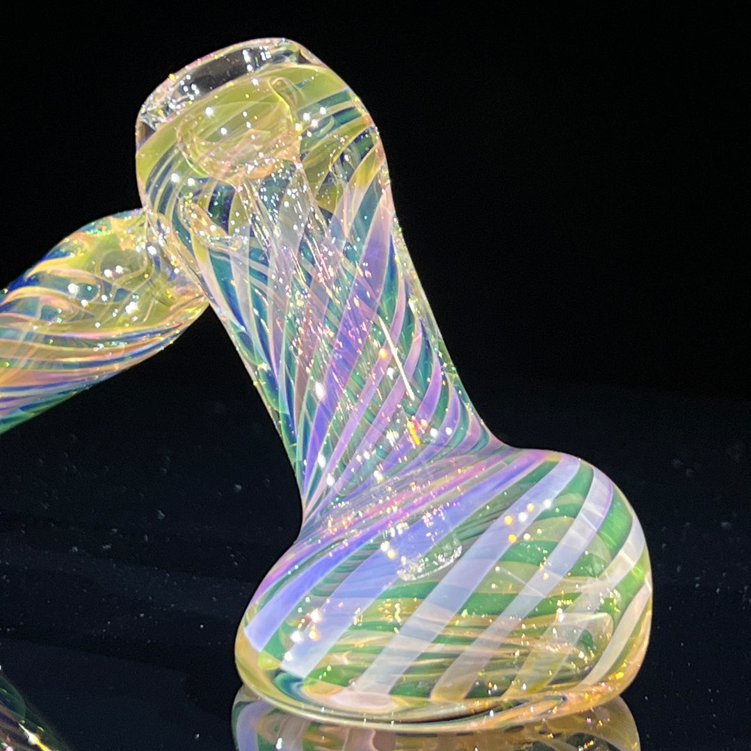 Thick Fumed Hammer Bubbler Glass Pipe Chuck Glass