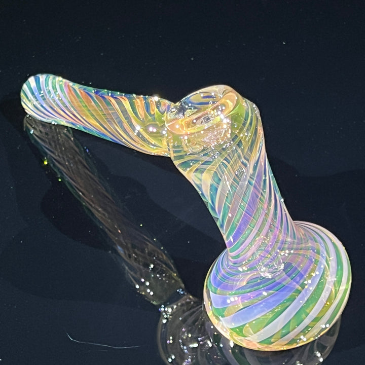 Thick Fumed Hammer Bubbler Glass Pipe Chuck Glass