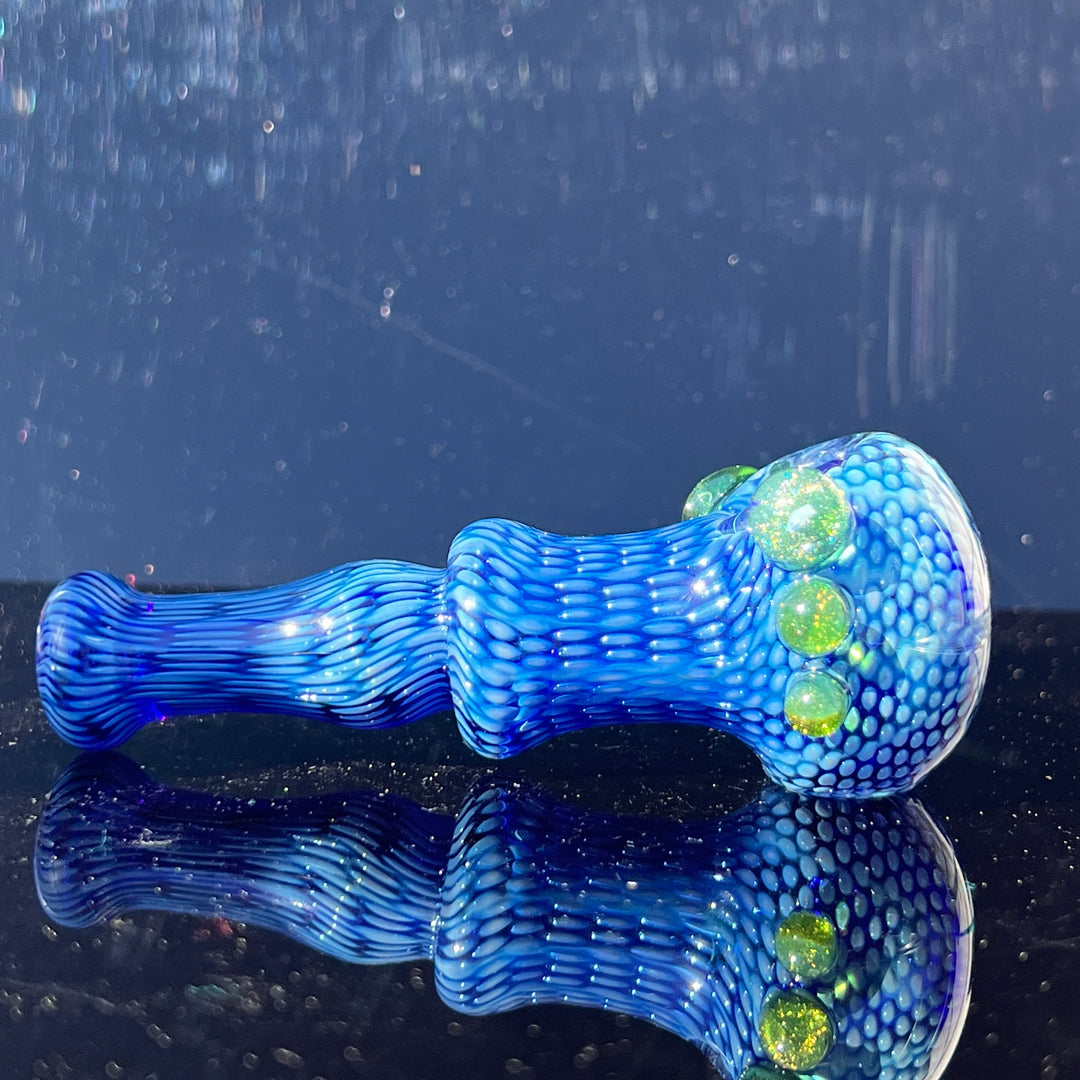 Snakeskin Spoon Large Glass Pipe Firekist Glass   