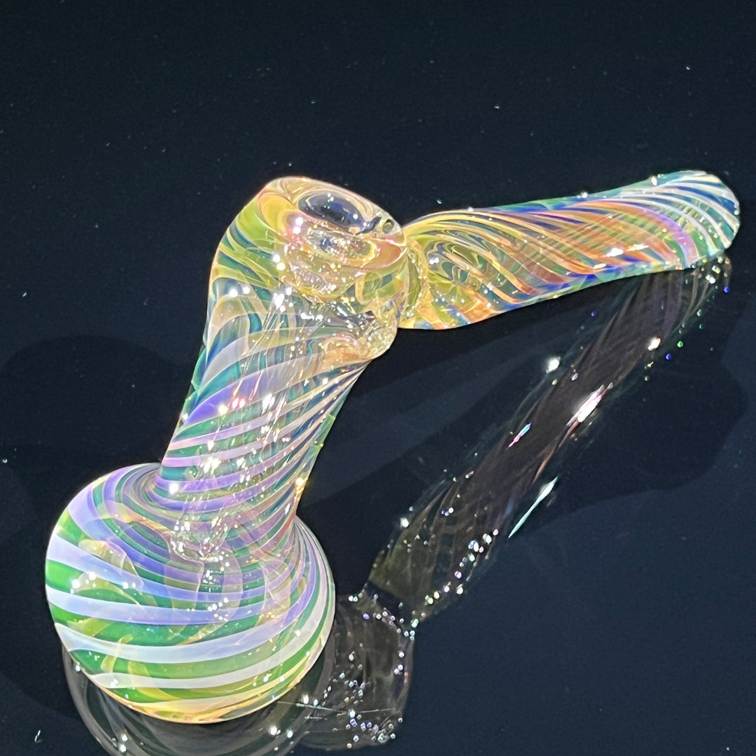 Thick Fumed Hammer Bubbler Glass Pipe Chuck Glass