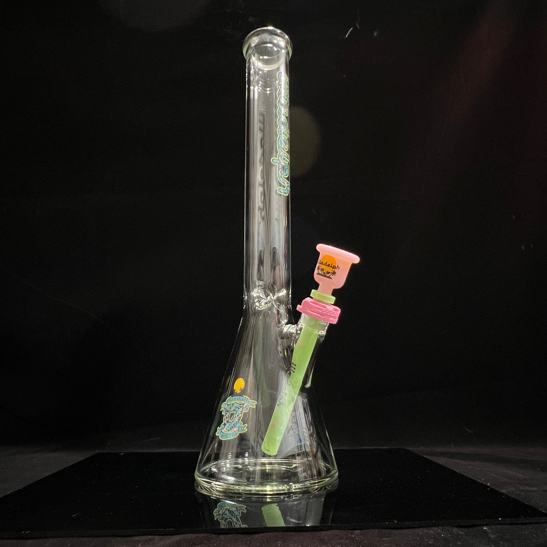 Illadelph South Beach Beaker Glass Pipe Illadelph Glass   