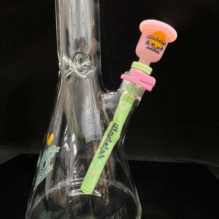 Illadelph South Beach Beaker Glass Pipe Illadelph Glass   