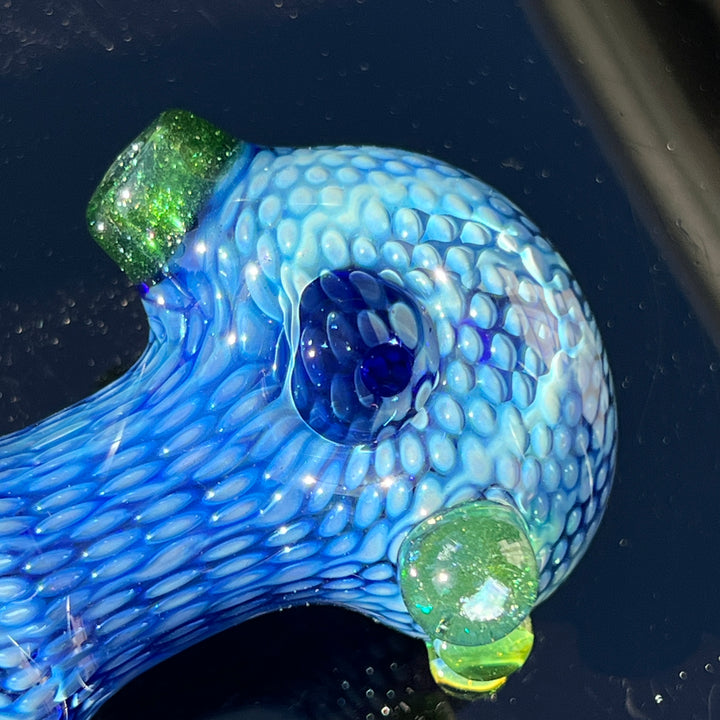 Snakeskin Spoon Large Glass Pipe Firekist Glass   