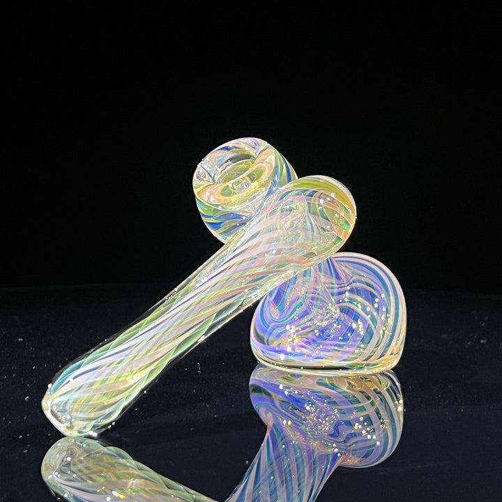 Thick Fumed Sidecar Bubbler Glass Pipe Chuck Glass