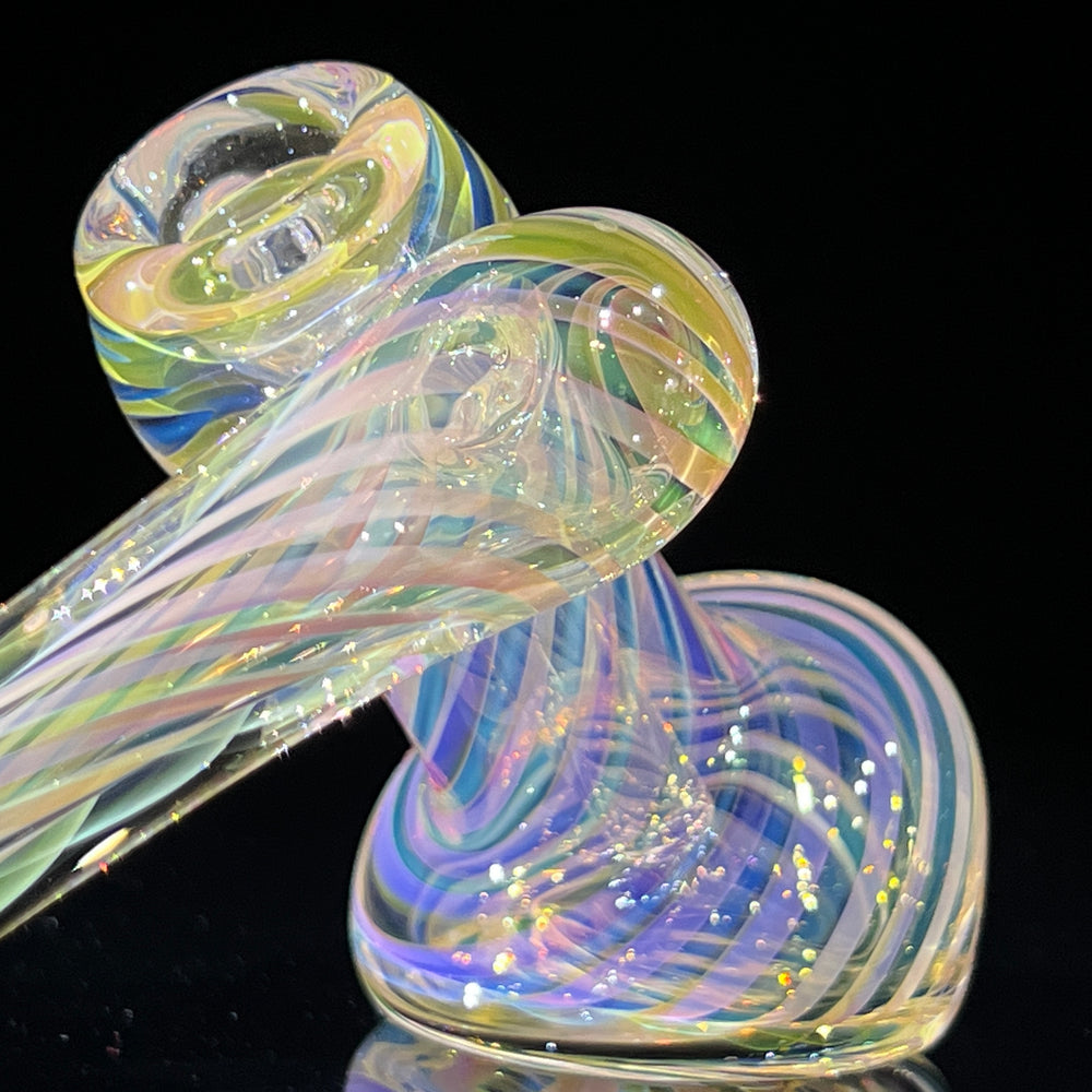 Thick Fumed Sidecar Bubbler Glass Pipe Chuck Glass