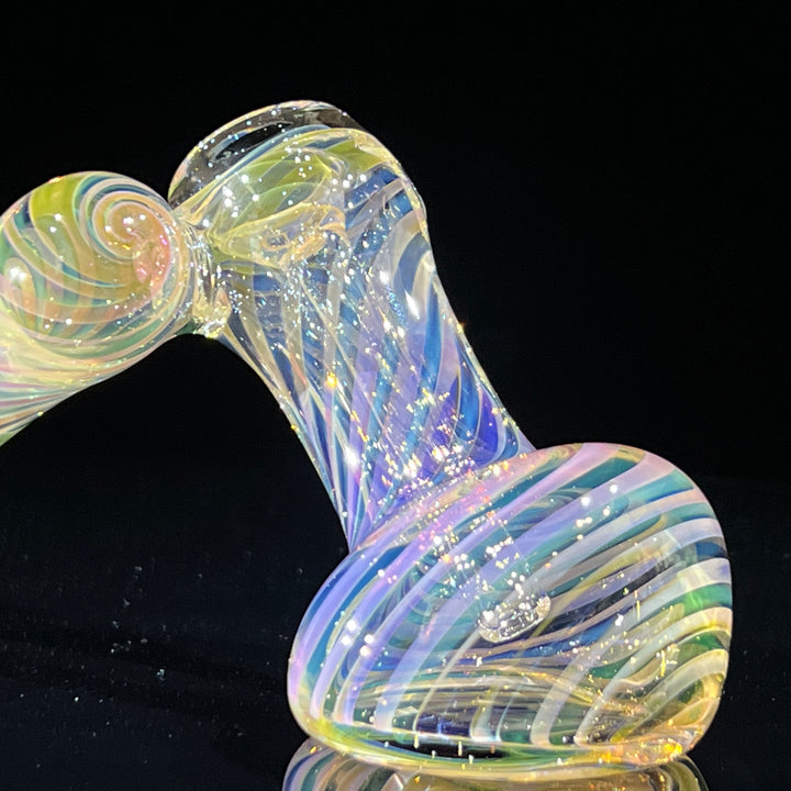 Thick Fumed Sidecar Bubbler Glass Pipe Chuck Glass