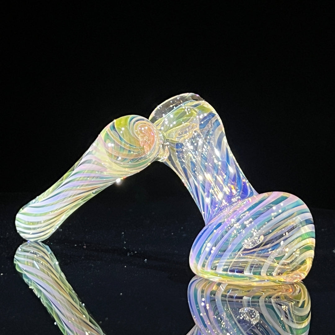 Thick Fumed Sidecar Bubbler Glass Pipe Chuck Glass