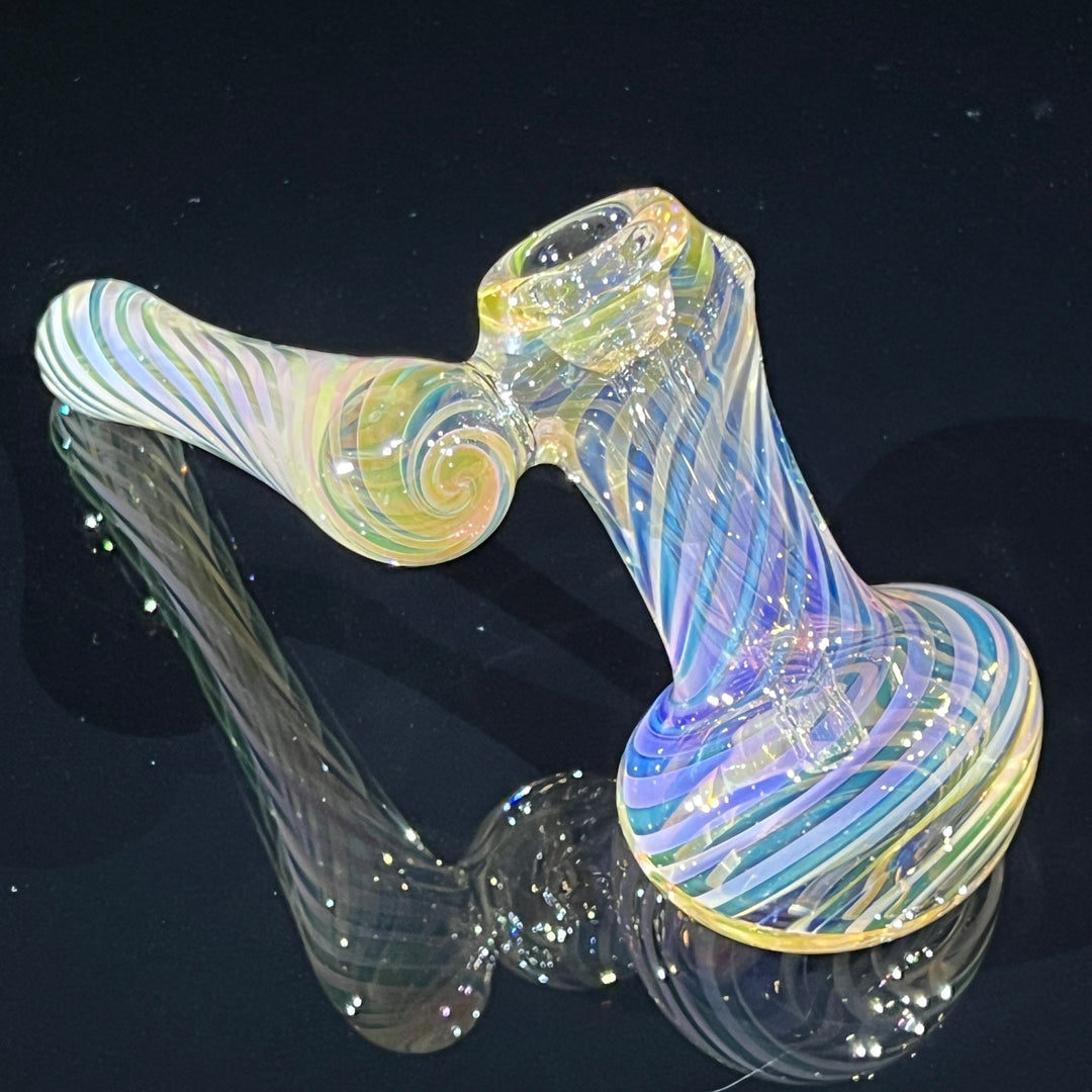 Thick Fumed Sidecar Bubbler Glass Pipe Chuck Glass