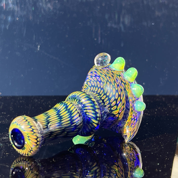 Snakeskin Spoon Large Glass Pipe Firekist Glass   