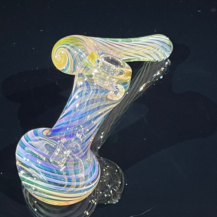 Thick Fumed Sidecar Bubbler Glass Pipe Chuck Glass