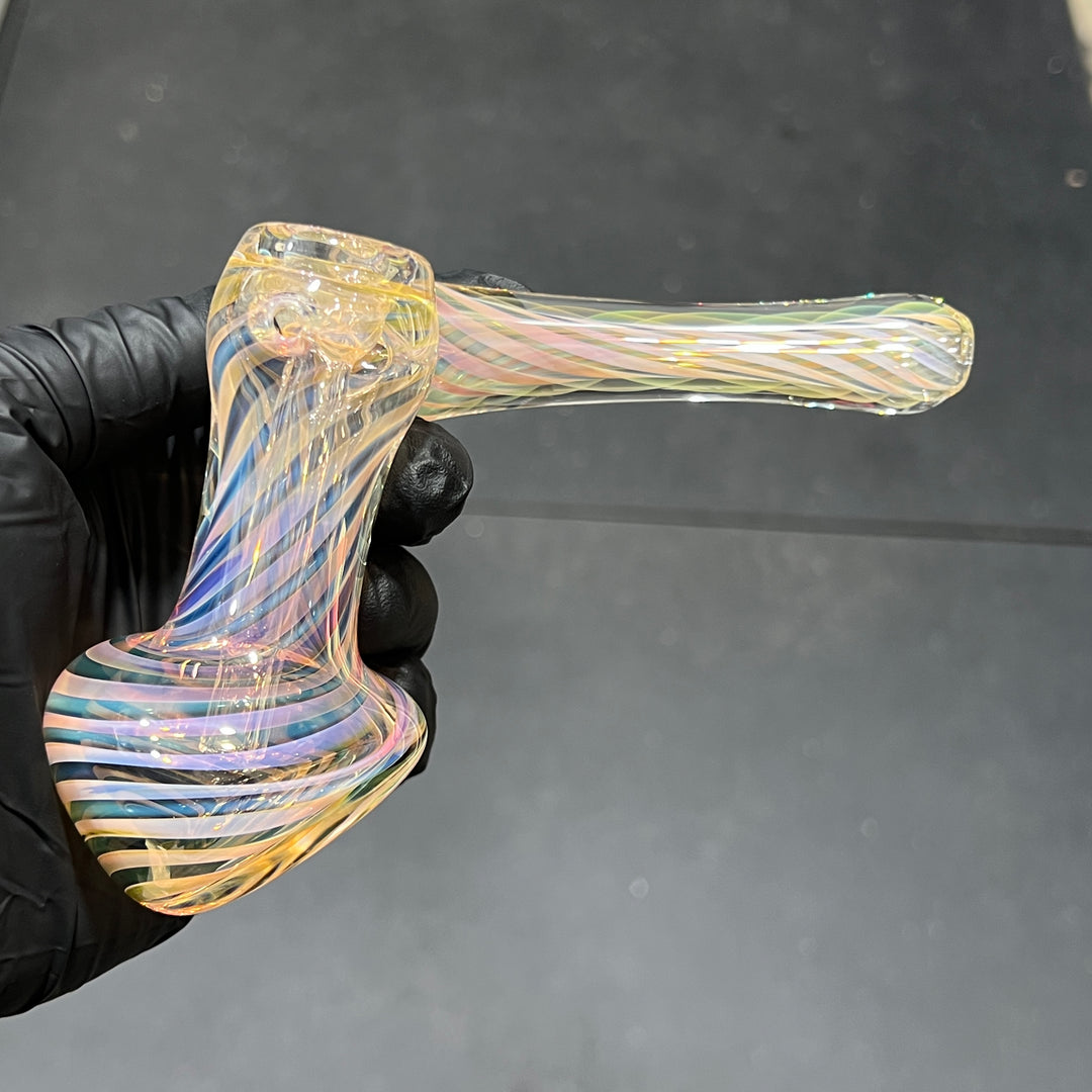 Thick Fumed Sidecar Bubbler Glass Pipe Chuck Glass