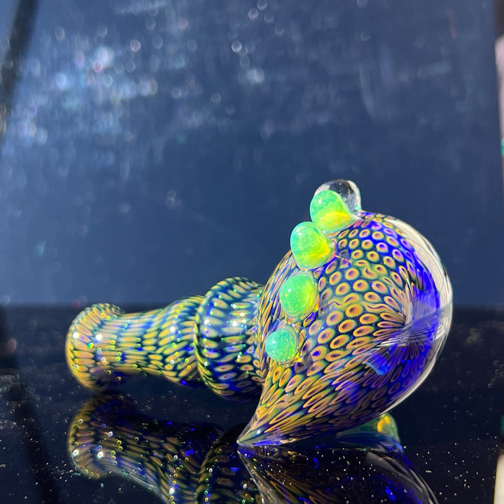 Snakeskin Spoon Large Glass Pipe Firekist Glass   