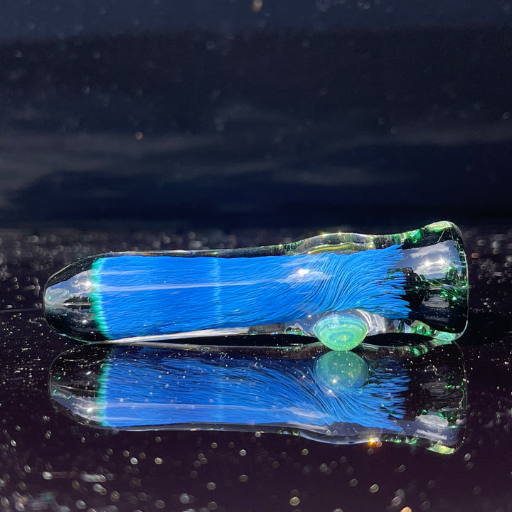 Thick Exp Green Chillum Glass Pipe Chuck Glass   