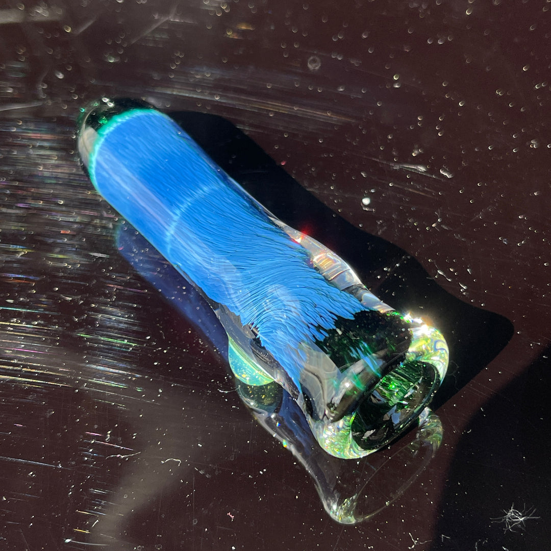 Thick Exp Green Chillum Glass Pipe Chuck Glass   