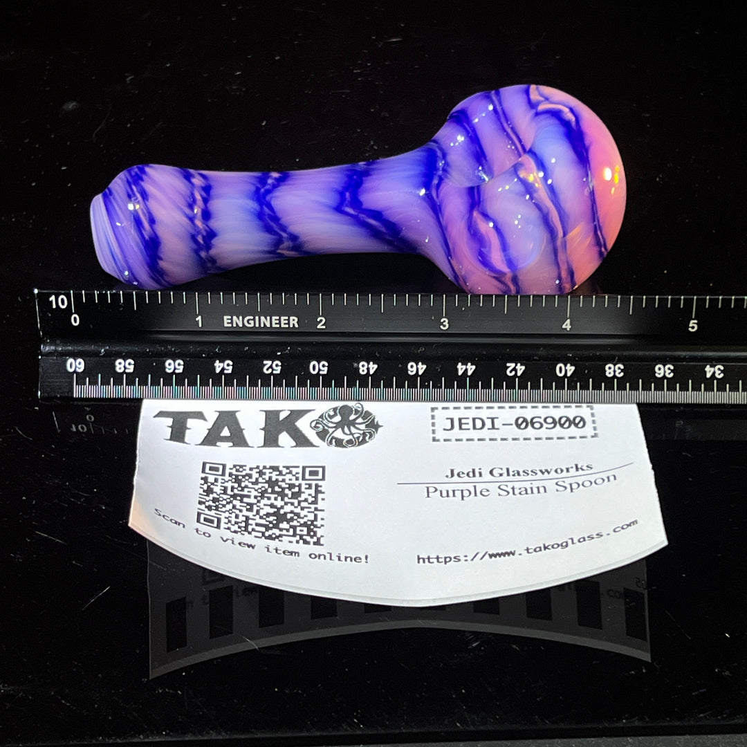 Purple Staircase Spoon Glass Pipe Jedi Glassworks   