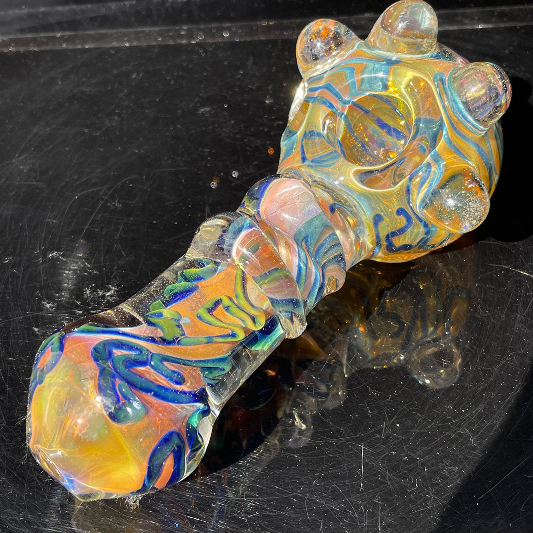 Chunky Marble Pipe Glass Pipe TG   