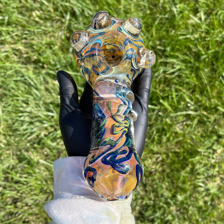 Chunky Marble Pipe Glass Pipe TG   