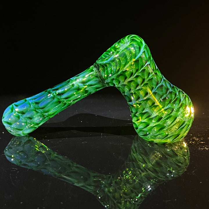 Experimental Green Hammer Bubbler Glass Pipe Jedi Glassworks   