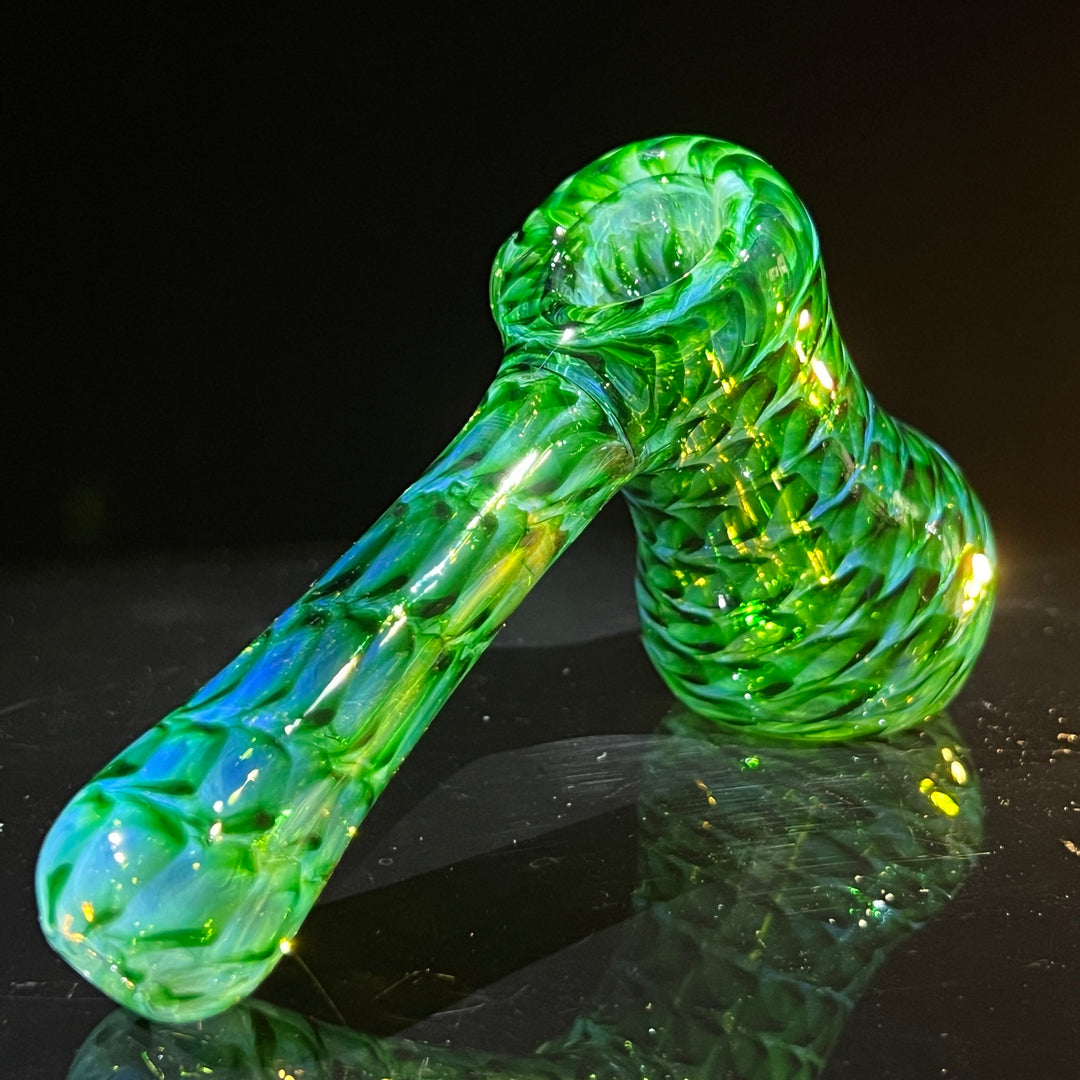 Experimental Green Hammer Bubbler Glass Pipe Jedi Glassworks   