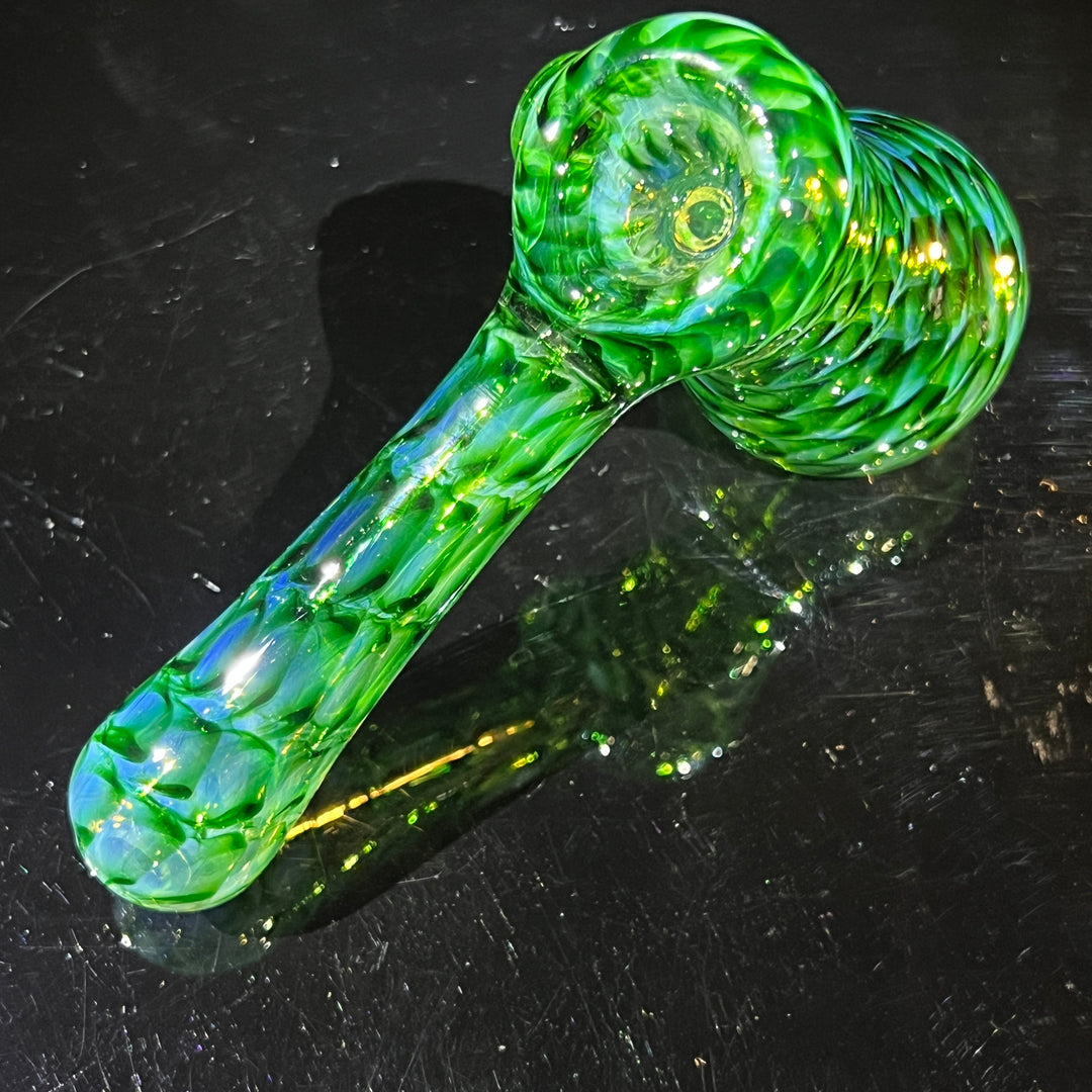 Experimental Green Hammer Bubbler Glass Pipe Jedi Glassworks   